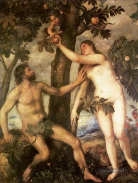 der Fall des Mannes 1565 Nacktheit Tizian Ölgemälde